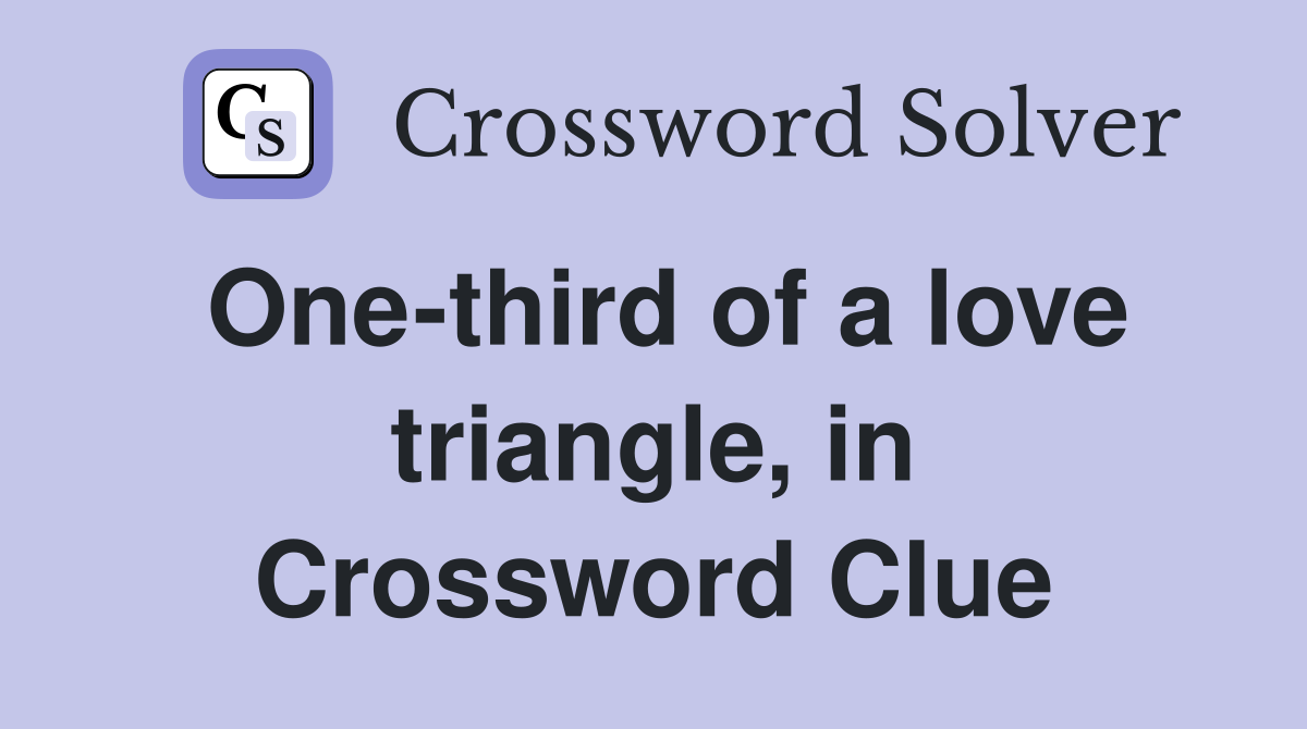 One third of a love triangle in The Hunger Games Crossword Clue